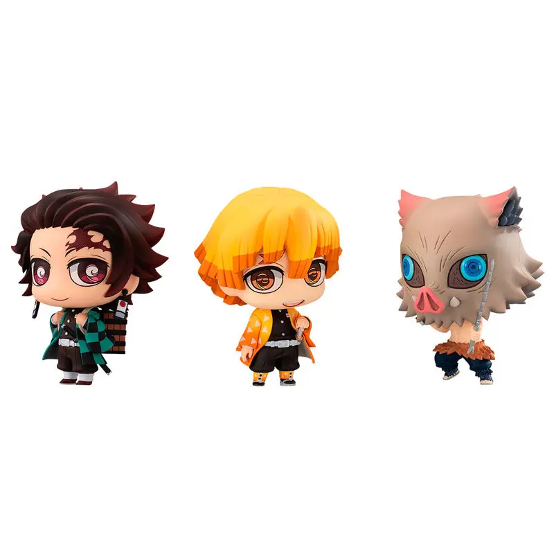 Demon Slayer Kimetsu no Yaiba Zenitsu and Inosuke pack 2 figures 7cm product photo