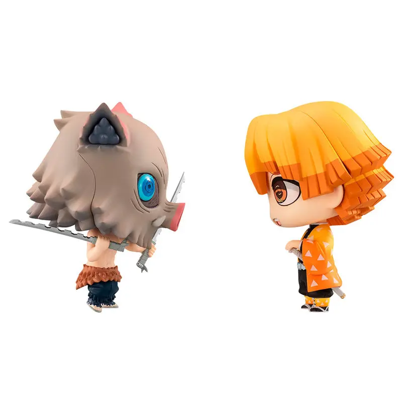 Demon Slayer Kimetsu no Yaiba Zenitsu and Inosuke pack 2 figures 7cm product photo