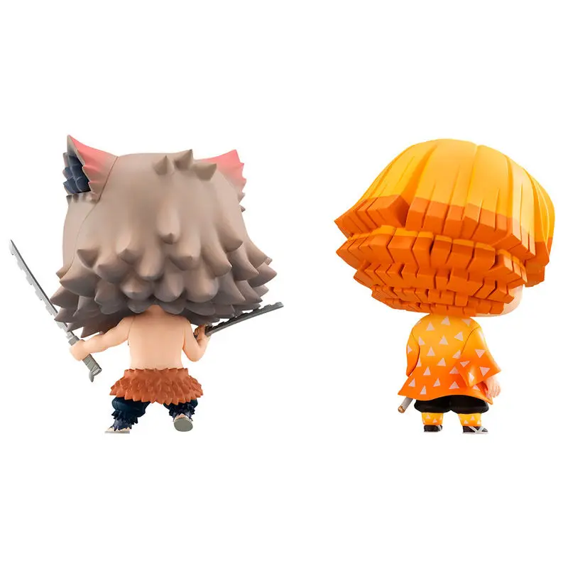 Demon Slayer Kimetsu no Yaiba Zenitsu and Inosuke pack 2 figures 7cm product photo
