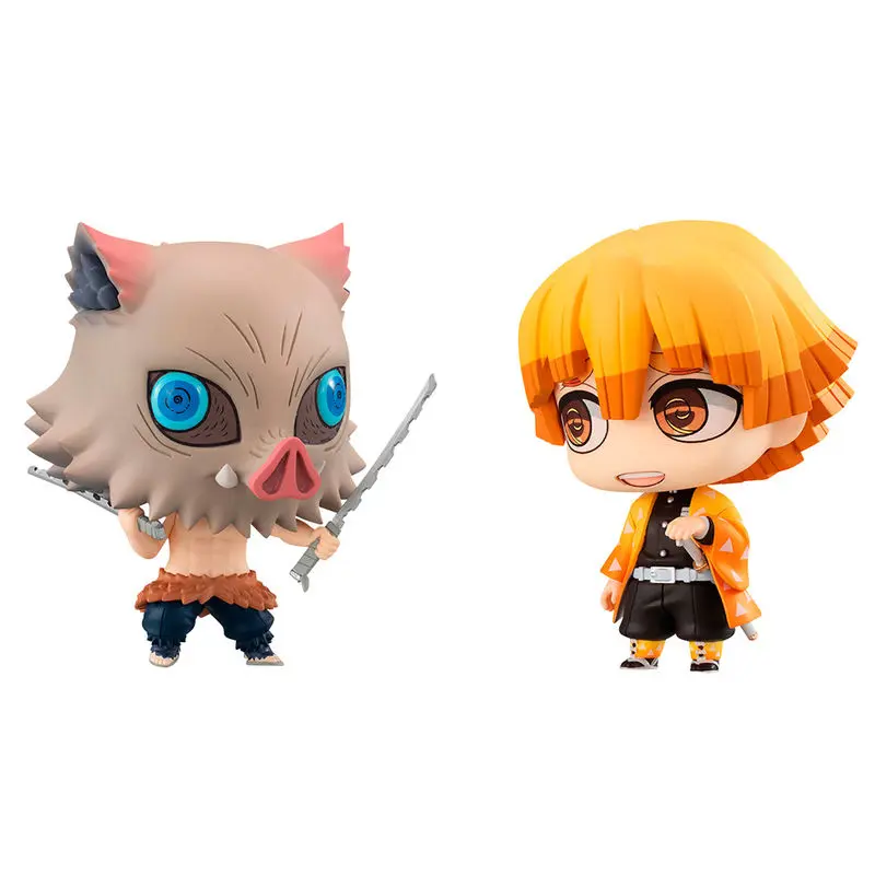 Demon Slayer Kimetsu no Yaiba Zenitsu and Inosuke pack 2 figures 7cm product photo