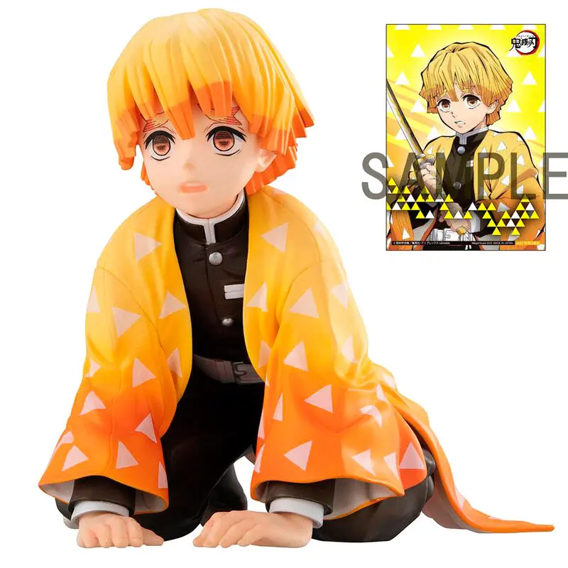 Demon Slayer Kimetsu no Yaiba Zenitsu Palm Size Edition Deluxe statue 7cm product photo