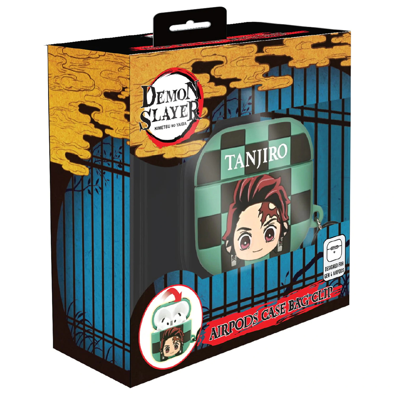 DEMON SLAYER Tanjiro 3D Foam AirPods Case Bag Clip product photo