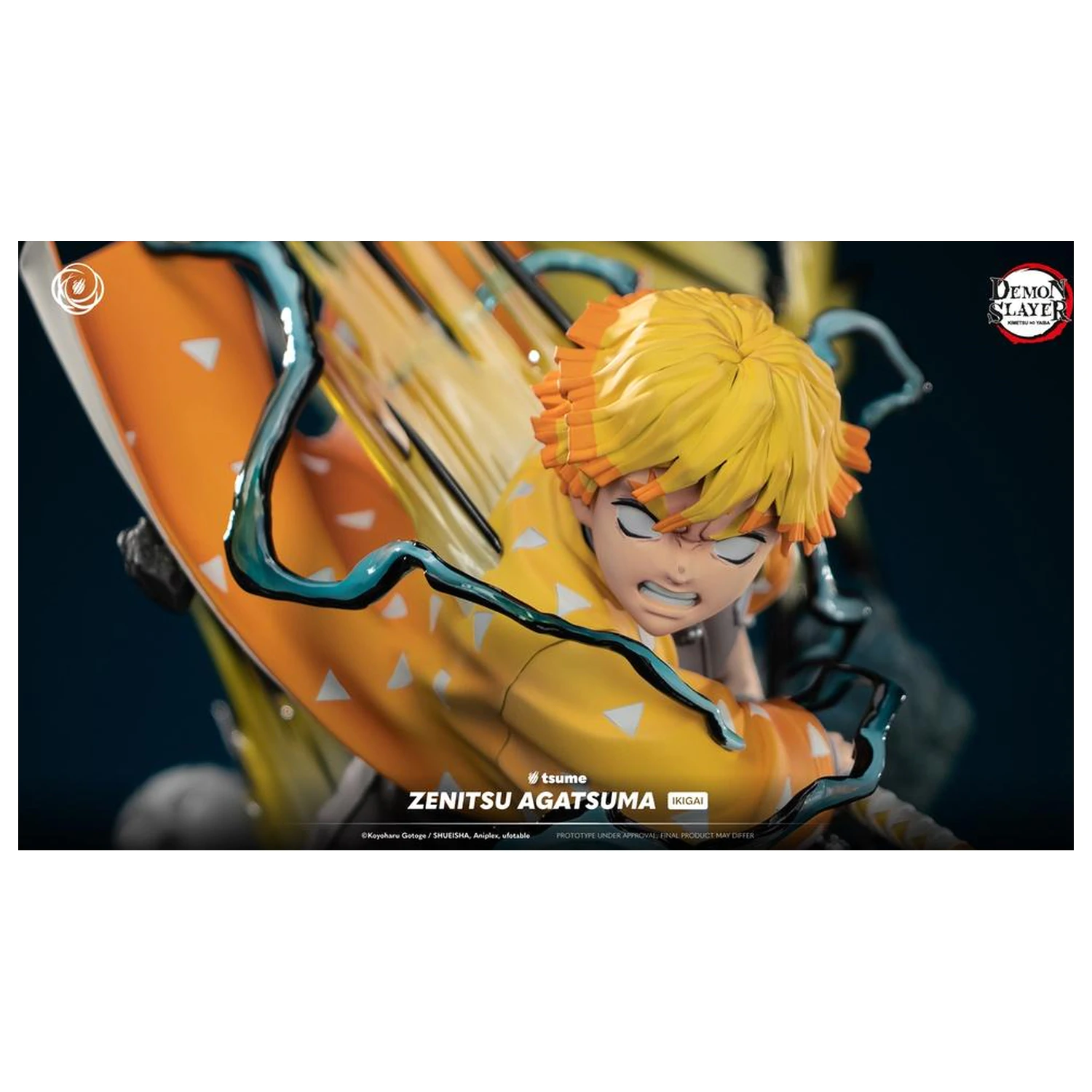 Demon Slayer Zenitsu Agatsuma Statue Ikigai 1/6 By Tsume 41cm product photo