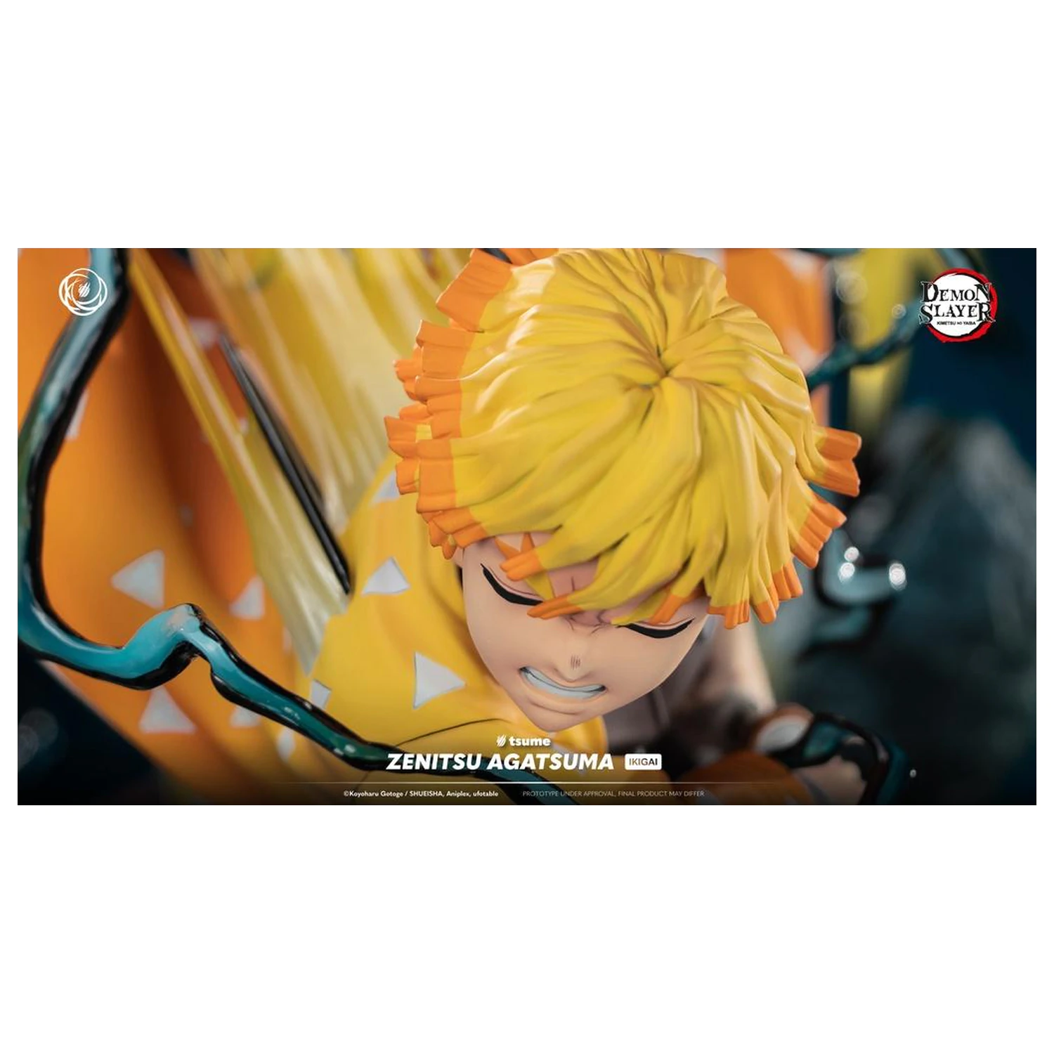 Demon Slayer Zenitsu Agatsuma Statue Ikigai 1/6 By Tsume 41cm product photo