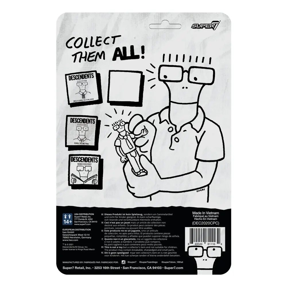 Descendents ReAction Action Figure Milo (Cool To Be You) 10 cm product photo