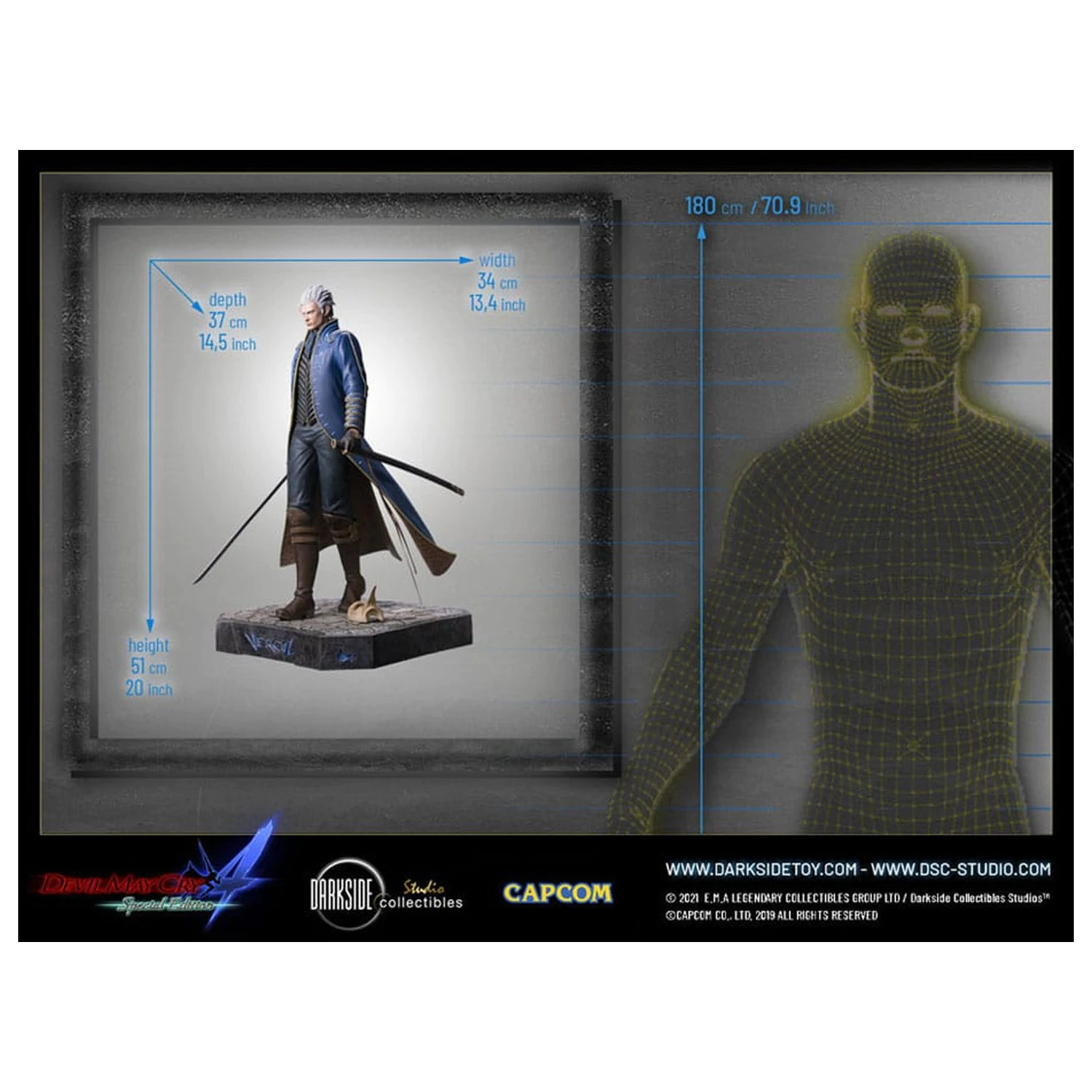 Devil May Cry 4 Premium Statue 1/4 Vergil 51 cm product photo