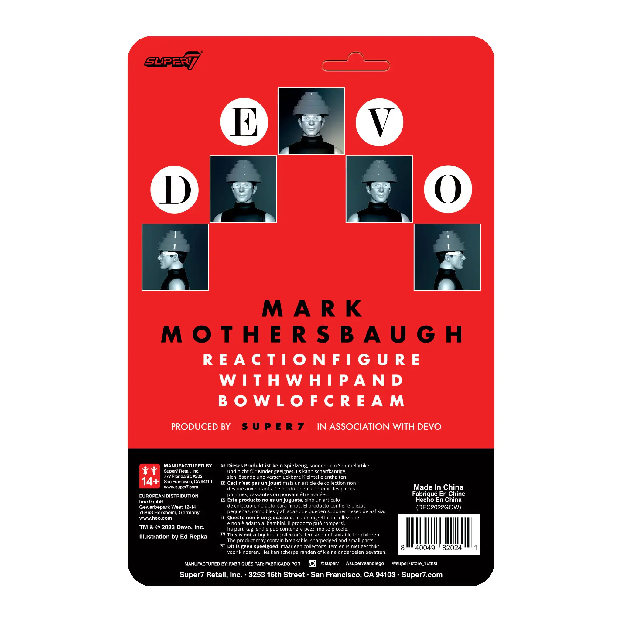 Devo  ReAction Action Figure Mark Mothersbaugh 10 cm product photo