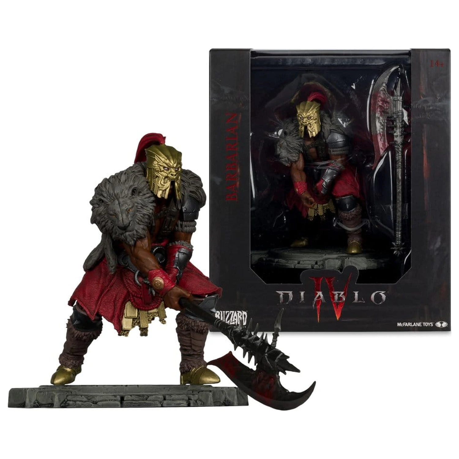 Diablo IV 1/12 Scale Limited Edition Posed Figure Barbarian 12 cm product photo