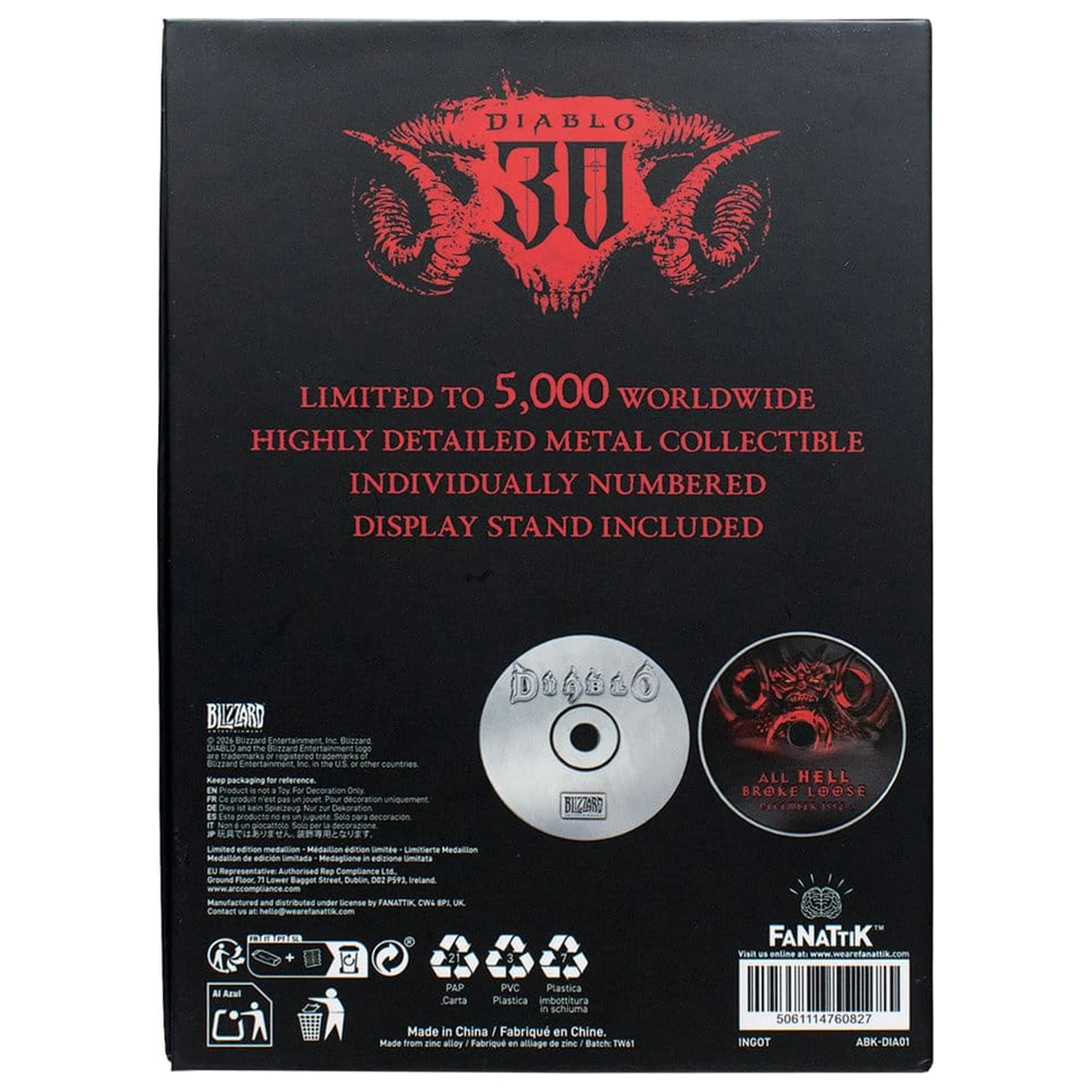 Diablo Replica 30th Anniversary CD-ROM Limited Edition 11 cm product photo