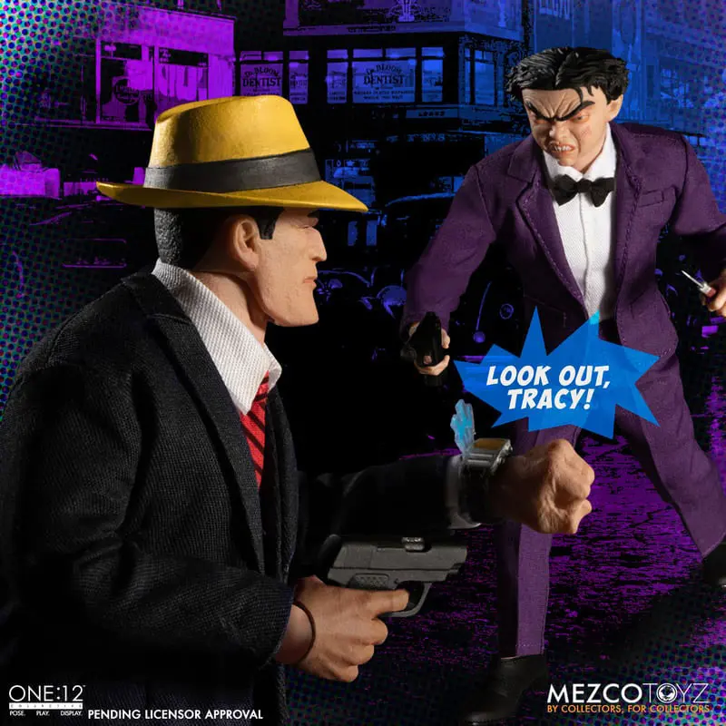 Dick Tracy Action Figures 1/12 Dick Tracy vs Flattop Box Set 17 cm product photo