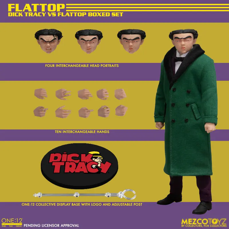 Dick Tracy Action Figures 1/12 Dick Tracy vs Flattop Box Set 17 cm product photo