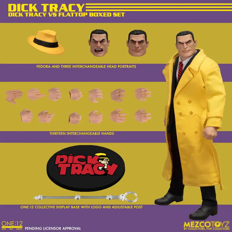 Dick Tracy Action Figures 1/12 Dick Tracy vs Flattop Box Set 17 cm product photo