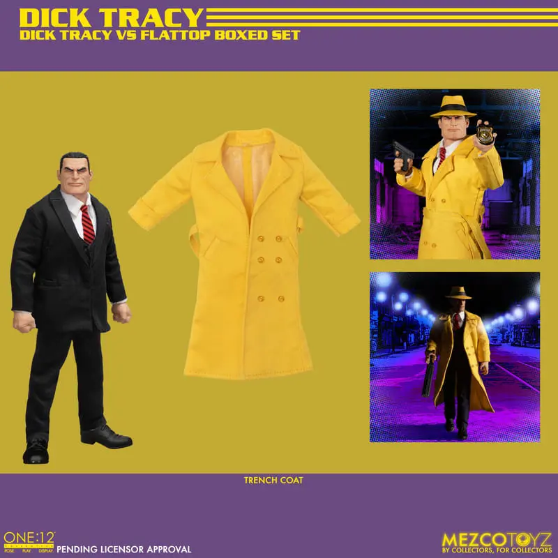 Dick Tracy Action Figures 1/12 Dick Tracy vs Flattop Box Set 17 cm product photo