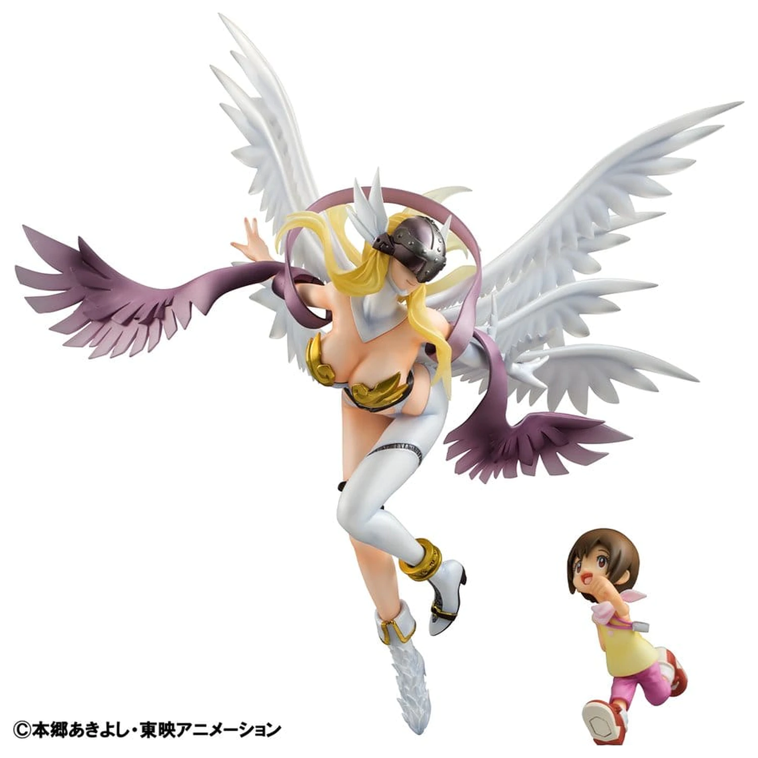 Digimon Adventure Precious G.E.M. Series PVC Statue Angewomon & Hikari Yagami 22 cm  product photo