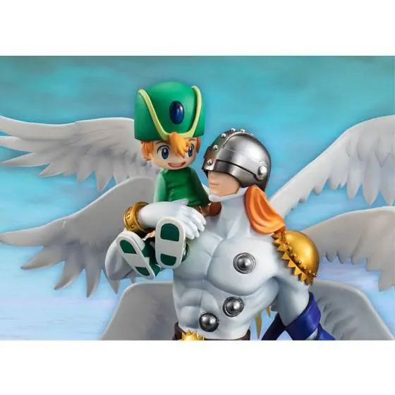 Digimon Adventure G.E.M. Series PVC Statue Angemon &amp; Takaishi Takeru 22 cm product photo