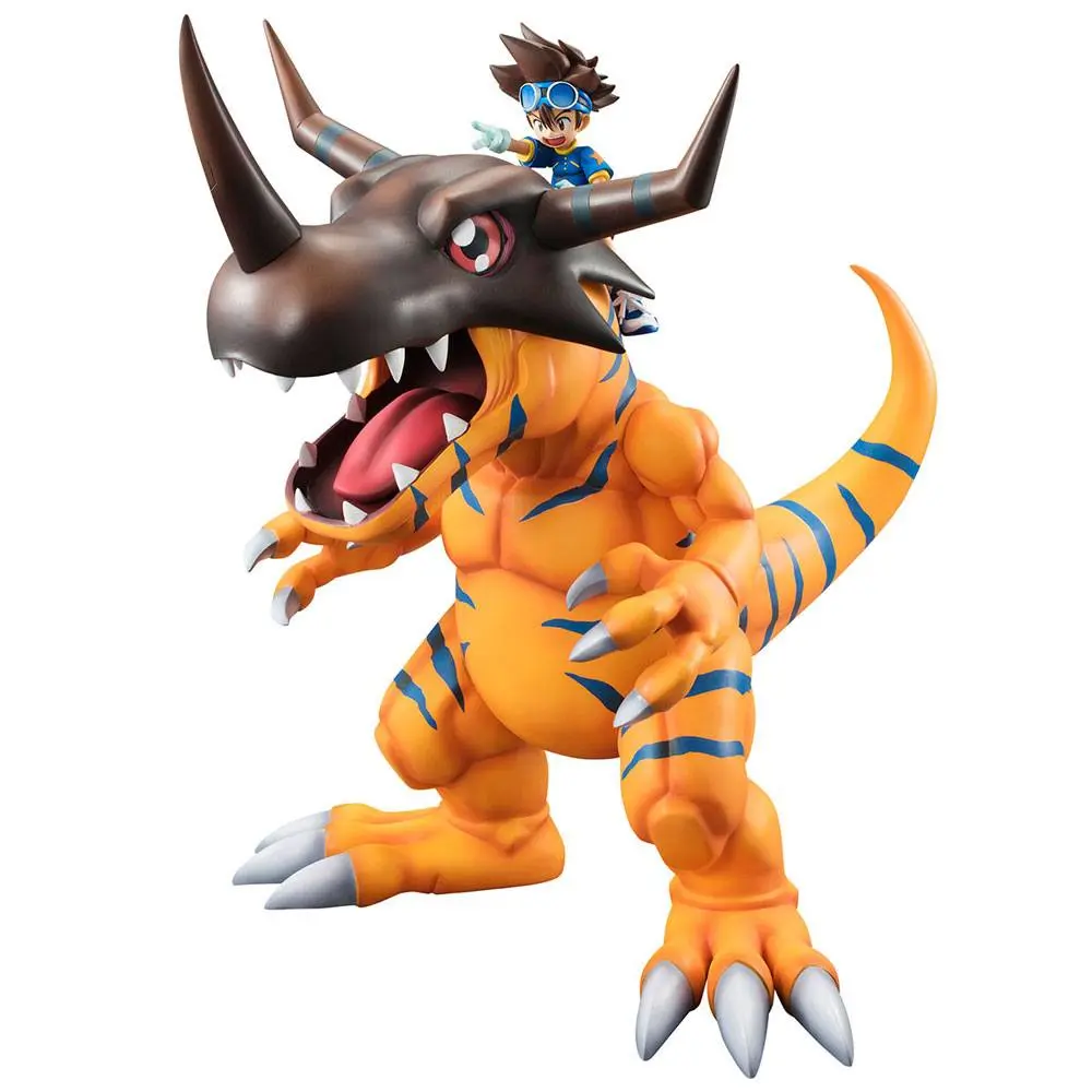 Digimon Adventure G.E.M. Series PVC Statue Greymon &amp; Taichi 25 cm product photo