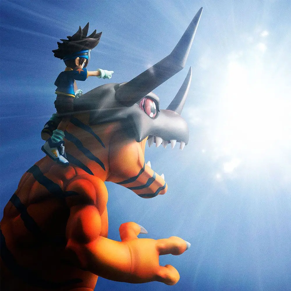 Digimon Adventure G.E.M. Series PVC Statue Greymon &amp; Taichi 25 cm product photo