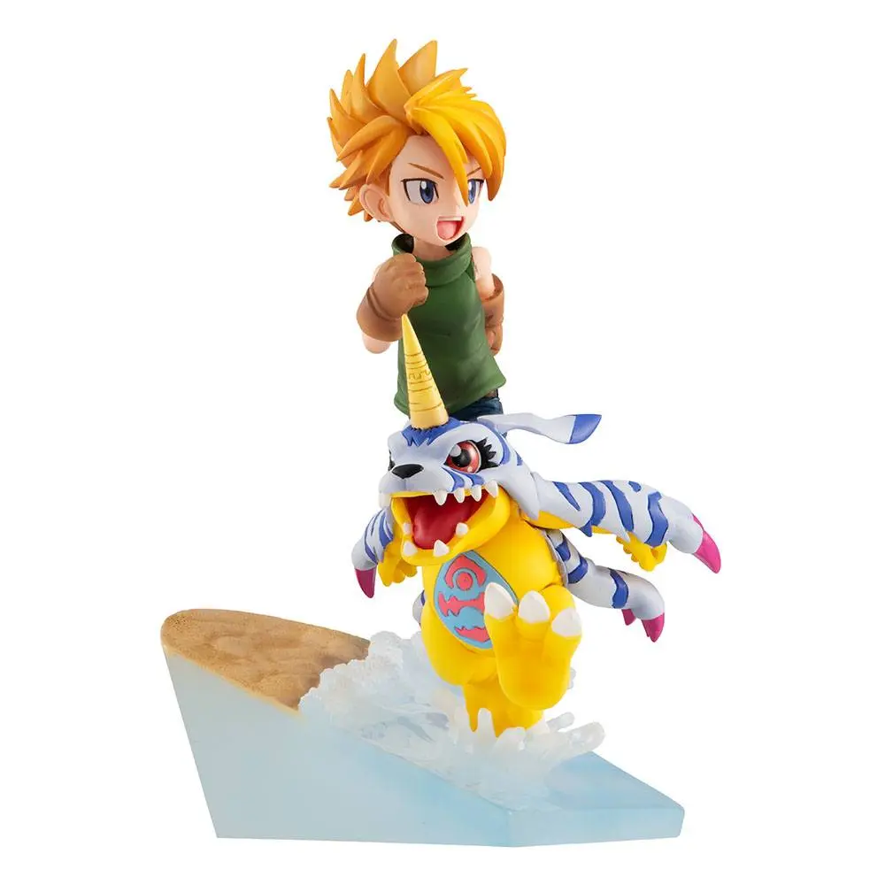 Digimon Adventure G.E.M. Series PVC Statue Yamato Ishida &amp; Gabumon 2022 Ver. 12 cm product photo