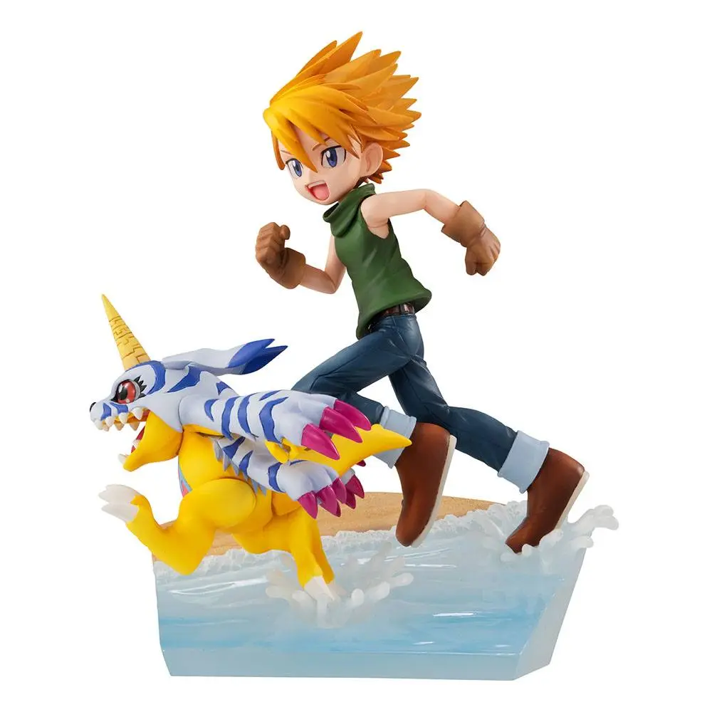 Digimon Adventure G.E.M. Series PVC Statue Yamato Ishida &amp; Gabumon 2022 Ver. 12 cm product photo