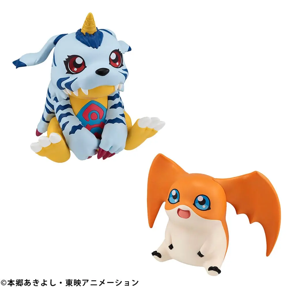 Digimon Adventure Look Up PVC Statues Gabumon&amp;Patamon set 11 cm product photo