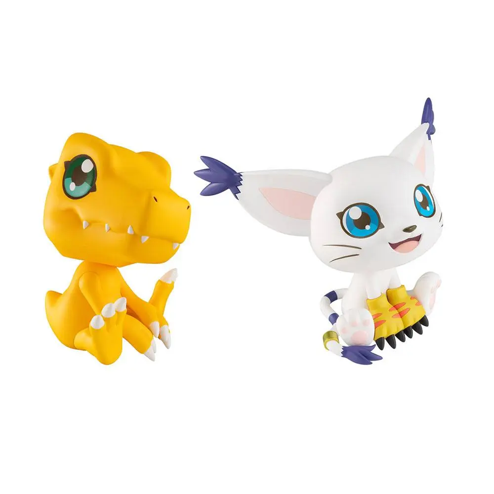 Digimon Adventure Look Up PVC Statues Tailmon &amp; Agumon Limited Ver. 11 cm product photo