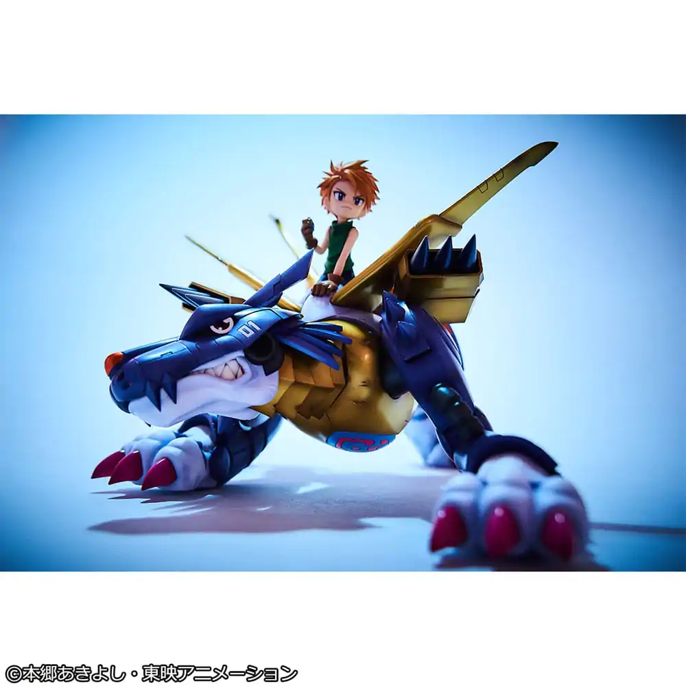 Digimon Adventure Precious G.E.M. Series PVC Statue Metal Garurumon & Ishida Yamato 30 cm product photo