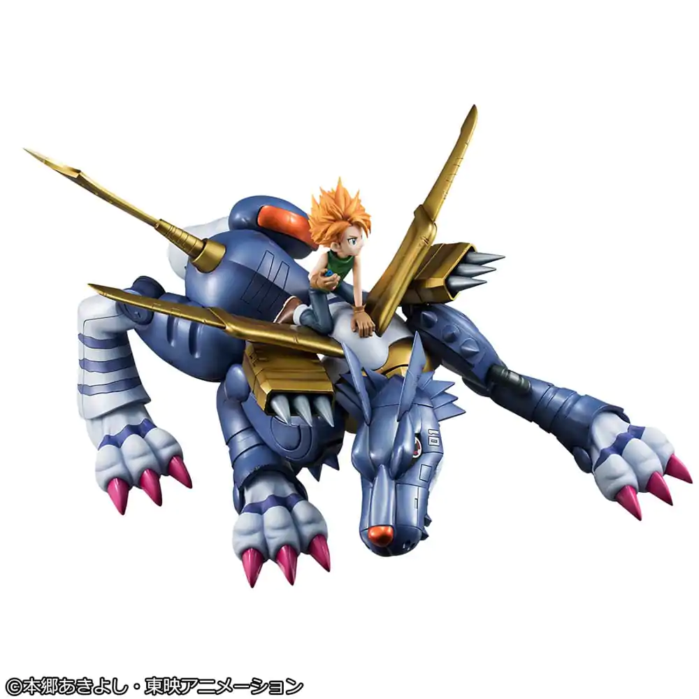 Digimon Adventure Precious G.E.M. Series PVC Statue Metal Garurumon & Ishida Yamato 30 cm product photo