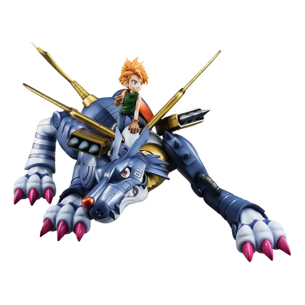 Digimon Adventure Precious G.E.M. Series PVC Statue Metal Garurumon & Ishida Yamato 30 cm product photo