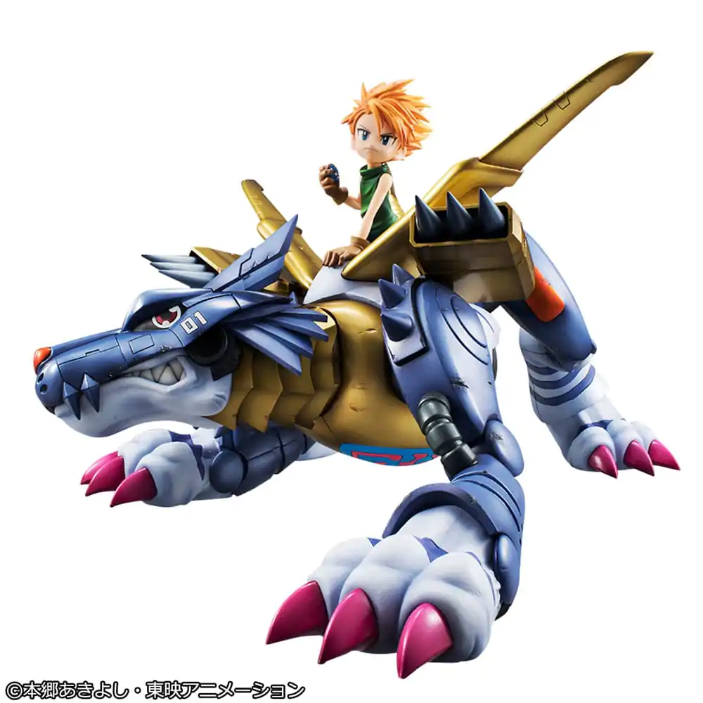 Digimon Adventure Precious G.E.M. Series PVC Statue Metal Garurumon & Ishida Yamato 30 cm product photo