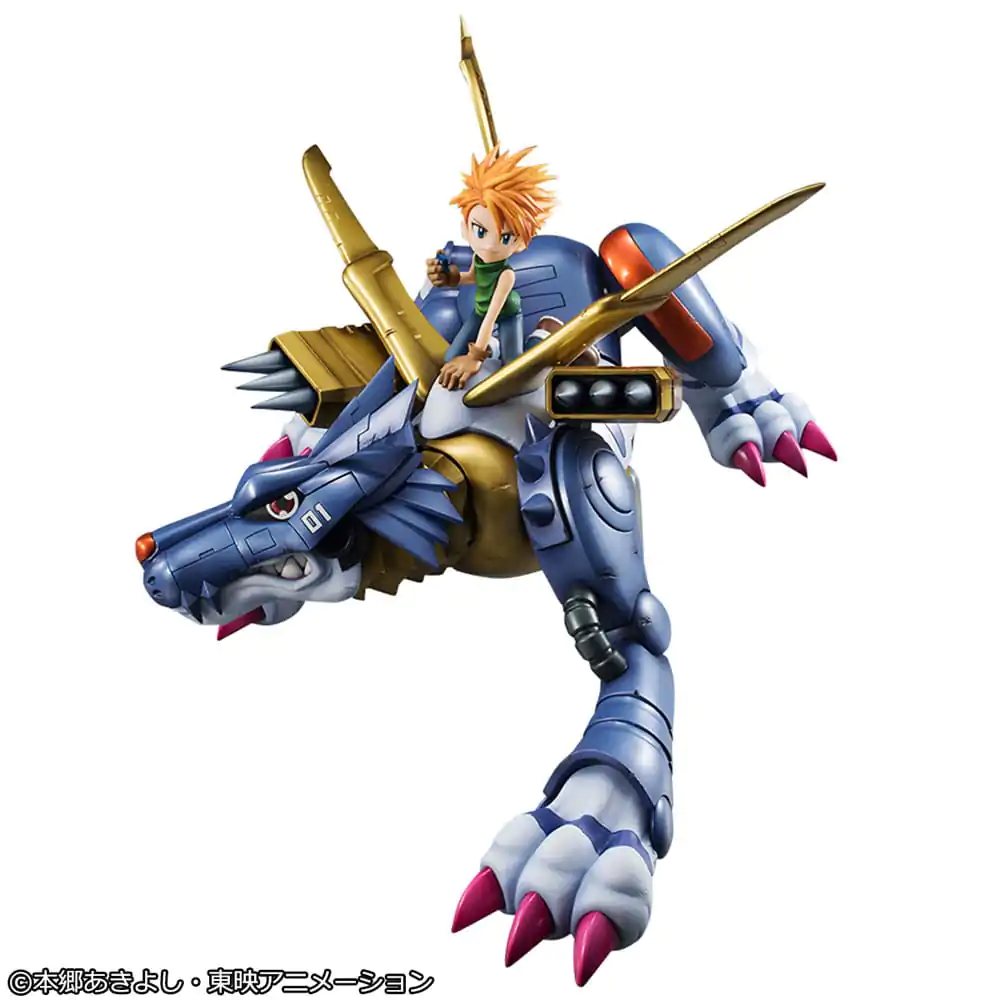 Digimon Adventure Precious G.E.M. Series PVC Statue Metal Garurumon & Ishida Yamato 30 cm product photo