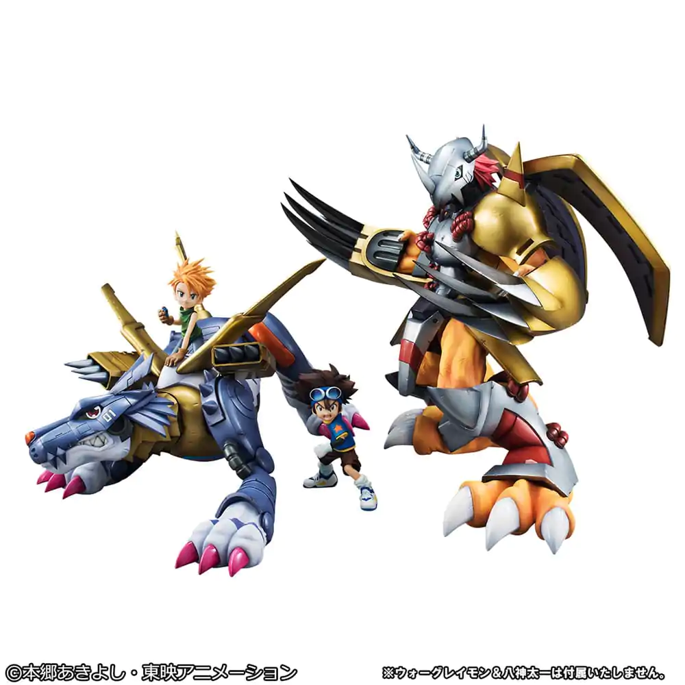 Digimon Adventure Precious G.E.M. Series PVC Statue Metal Garurumon & Ishida Yamato 30 cm product photo