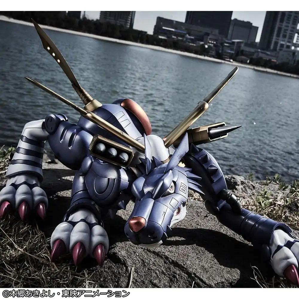 Digimon Adventure Precious G.E.M. Series PVC Statue Metal Garurumon & Ishida Yamato 30 cm product photo