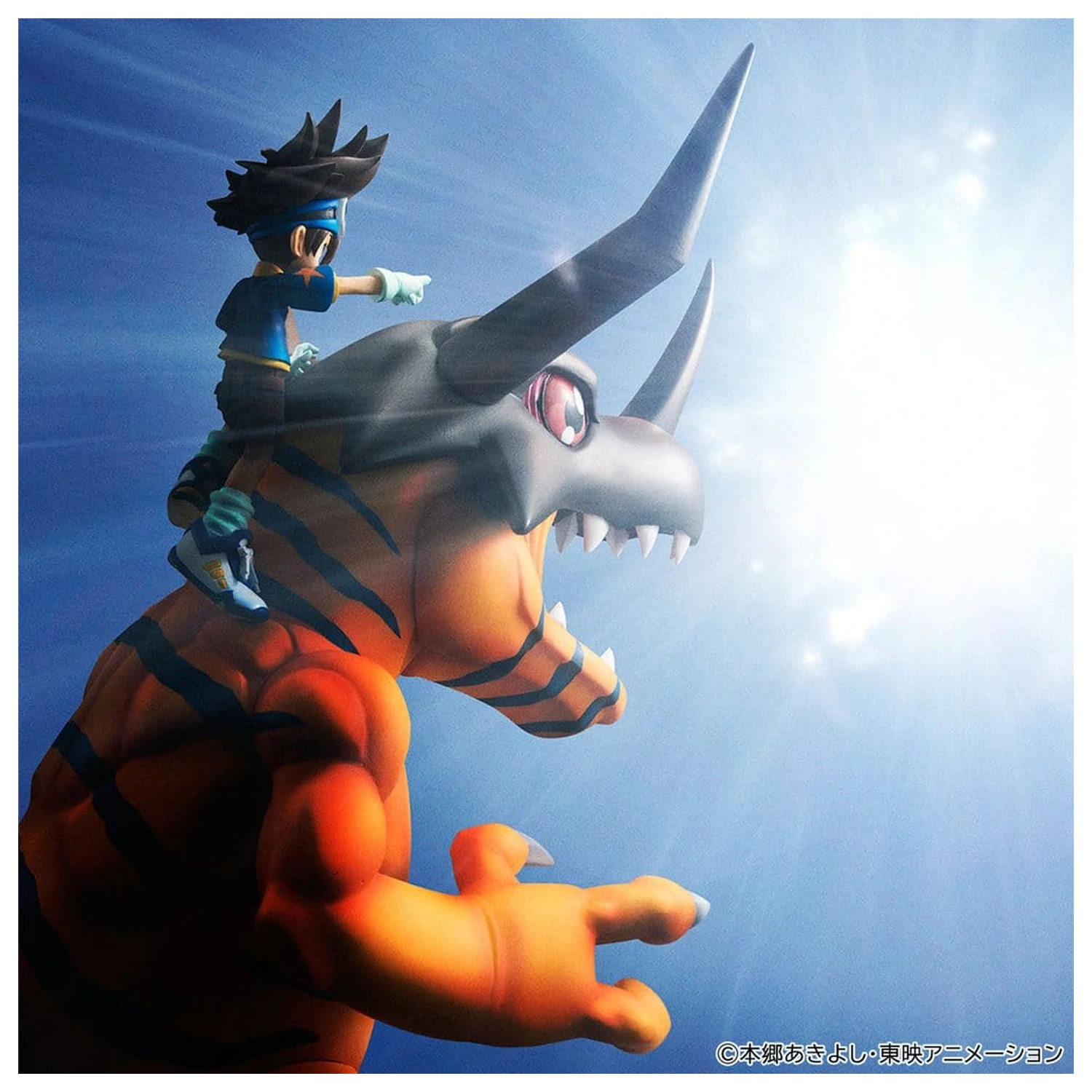 Digimon Adventure Precious G.E.M. Series PVC Figure Greymon & Taichi Yagami 25 cm (Repeat) product photo