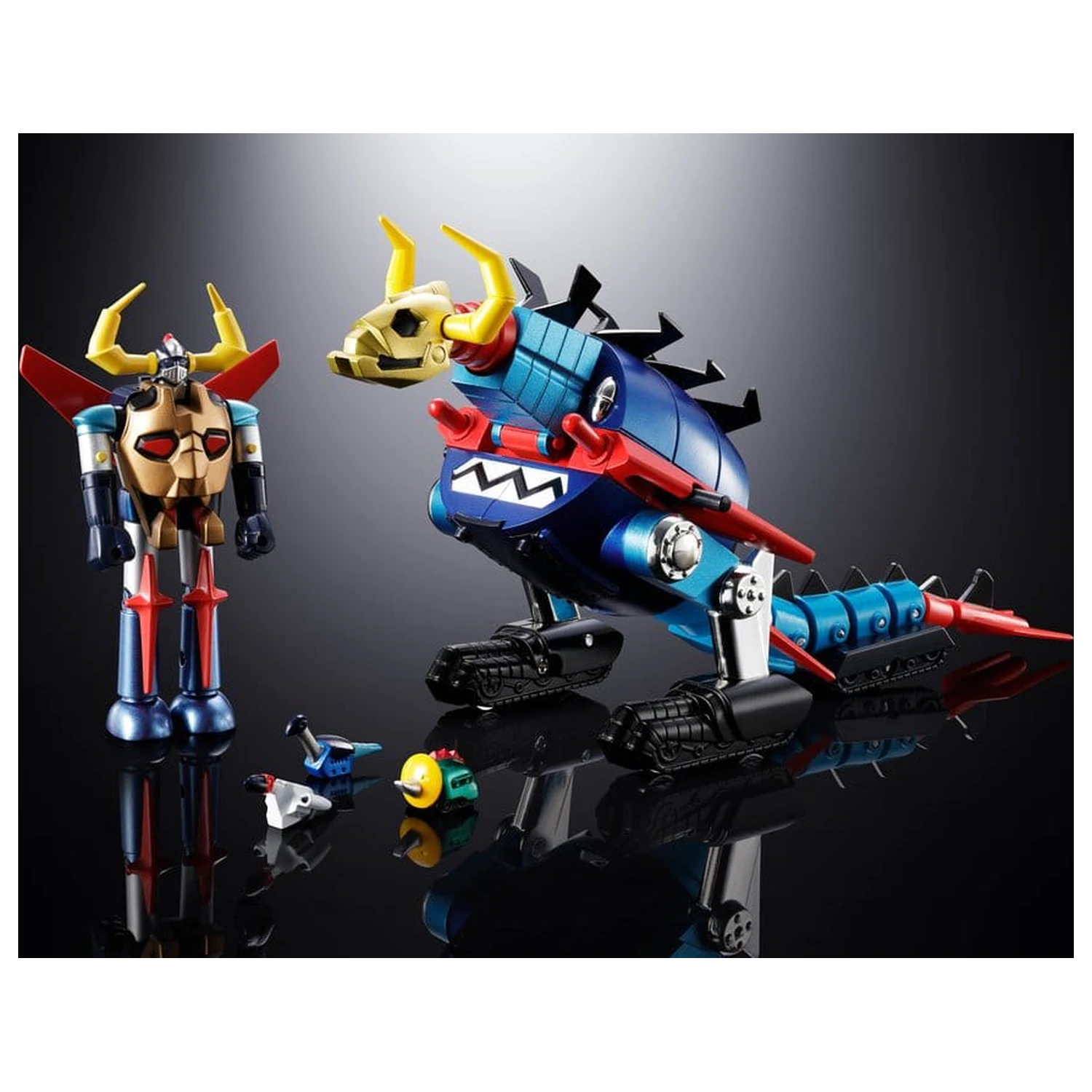 Dino Mech Gaiking Chogokin Action Figure Daikumaryu & Gaiking 20 cm product photo