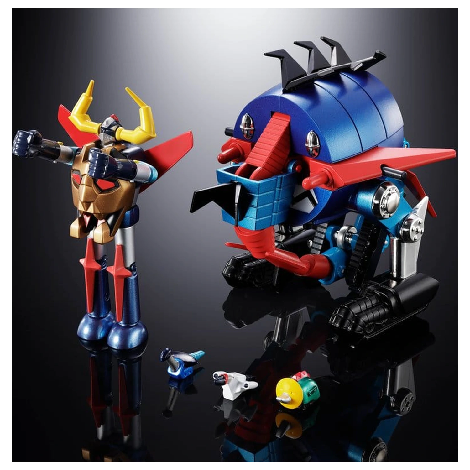 Dino Mech Gaiking Chogokin Action Figure Daikumaryu & Gaiking 20 cm product photo