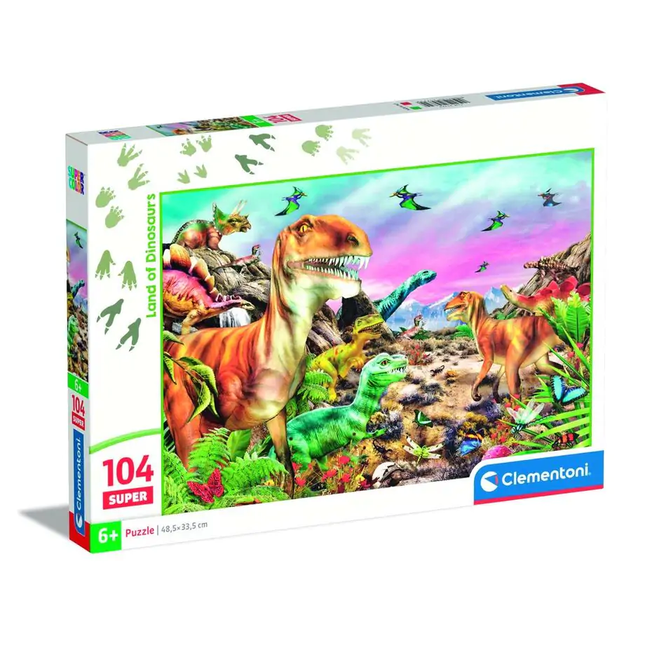 Dinosaur Land super puzzle 104pcs product photo