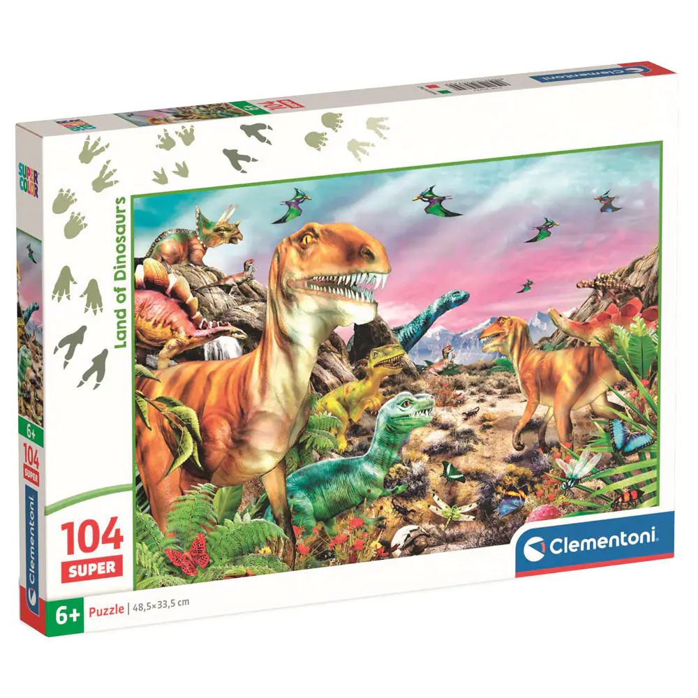 Dinosaur Land super puzzle 104pcs product photo