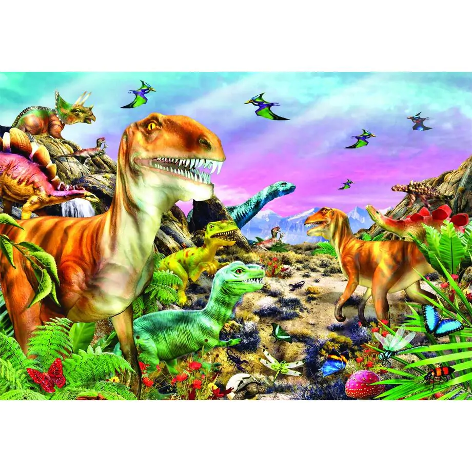 Dinosaur Land super puzzle 104pcs product photo