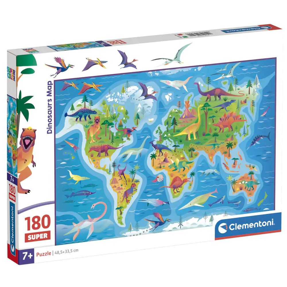 Dinosaurs Map super puzzle 180pcs product photo