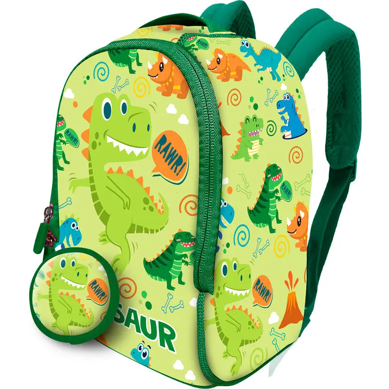 Dinosaurs Backpack + purse neoprene backpack 26cm product photo