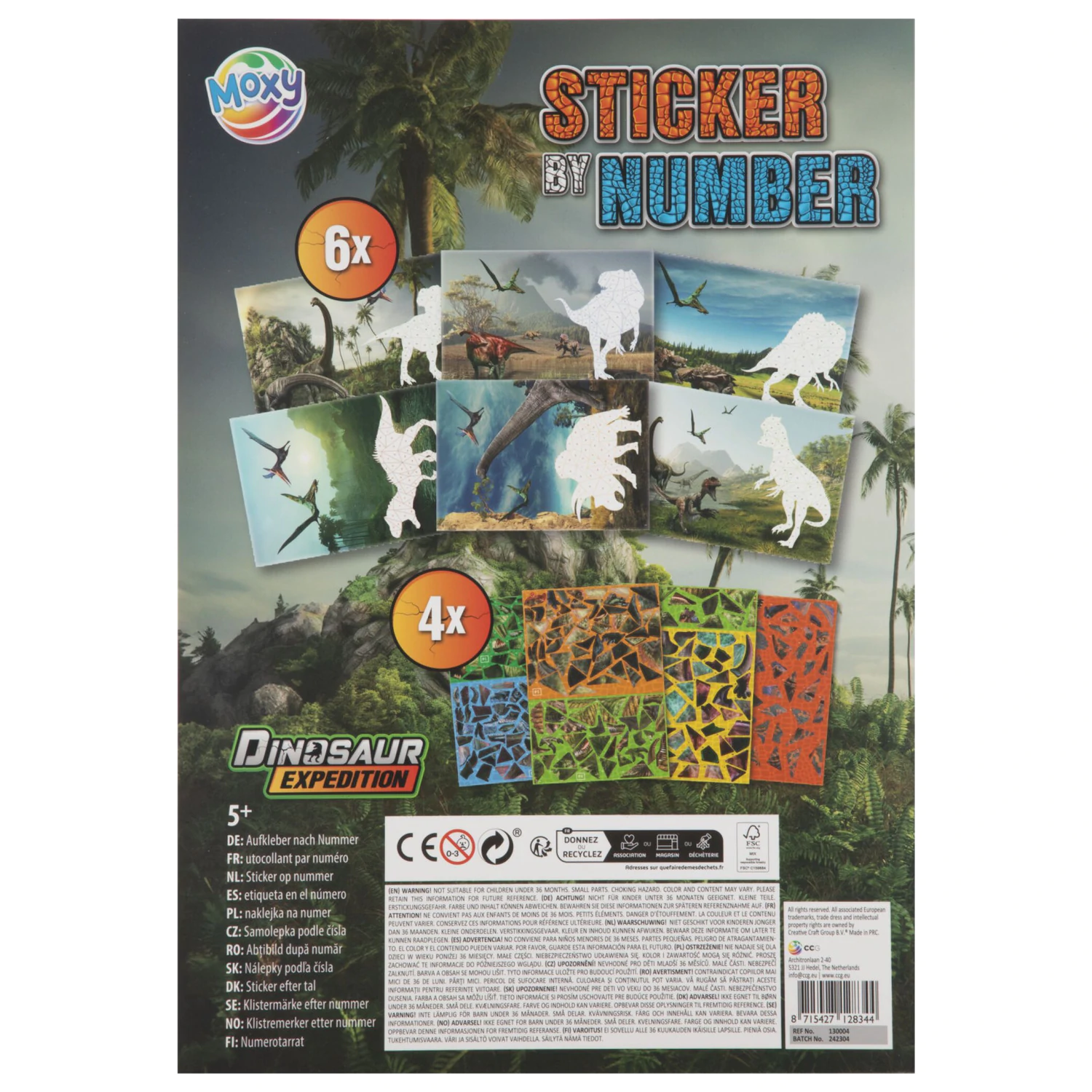 Dinosaur Expedition Puzzle Sticker Set product photo