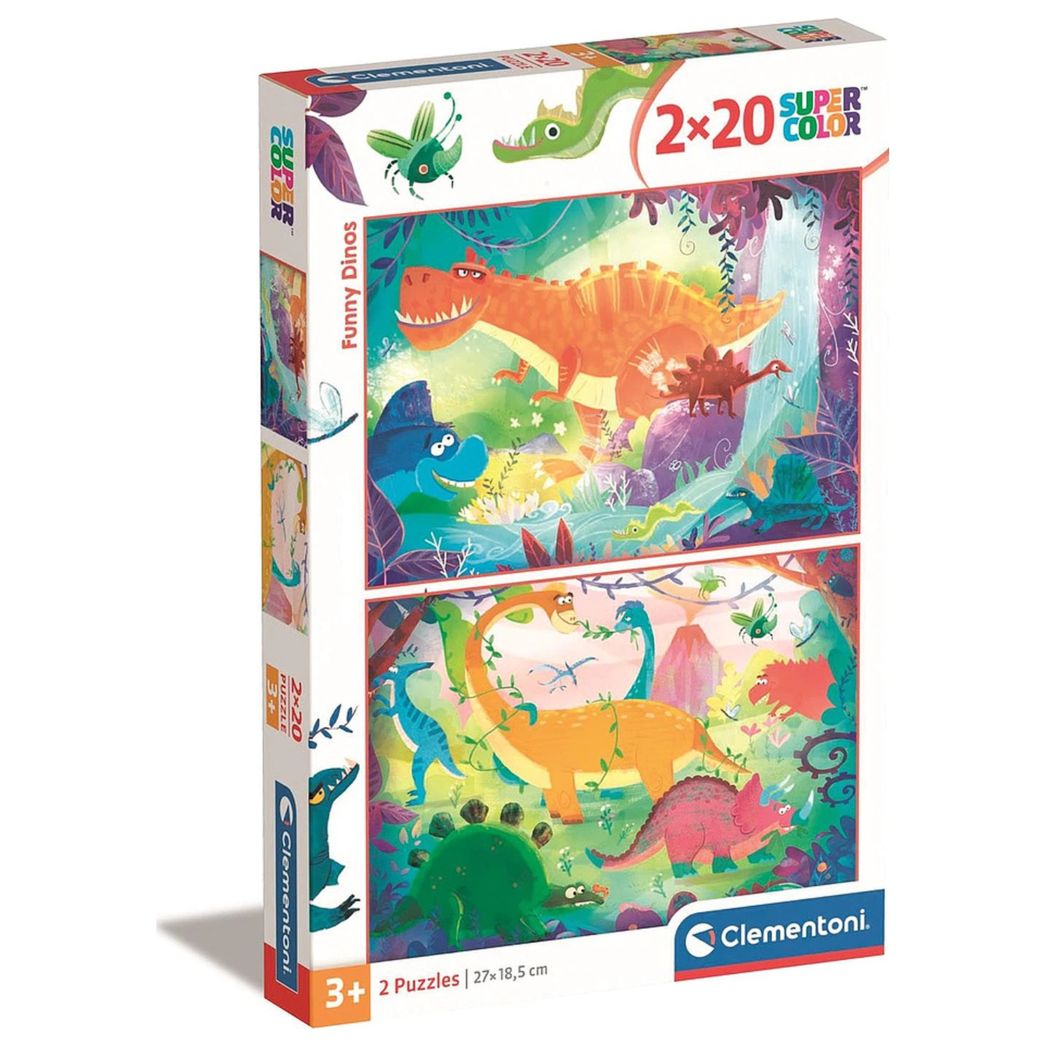 Dinosaur Funny 2x20 Piece Puzzle Clementoni product photo