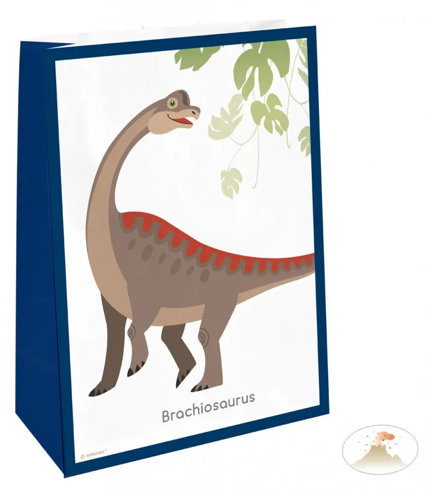 Dinosaur Paper Bags - 4 Pack product photo