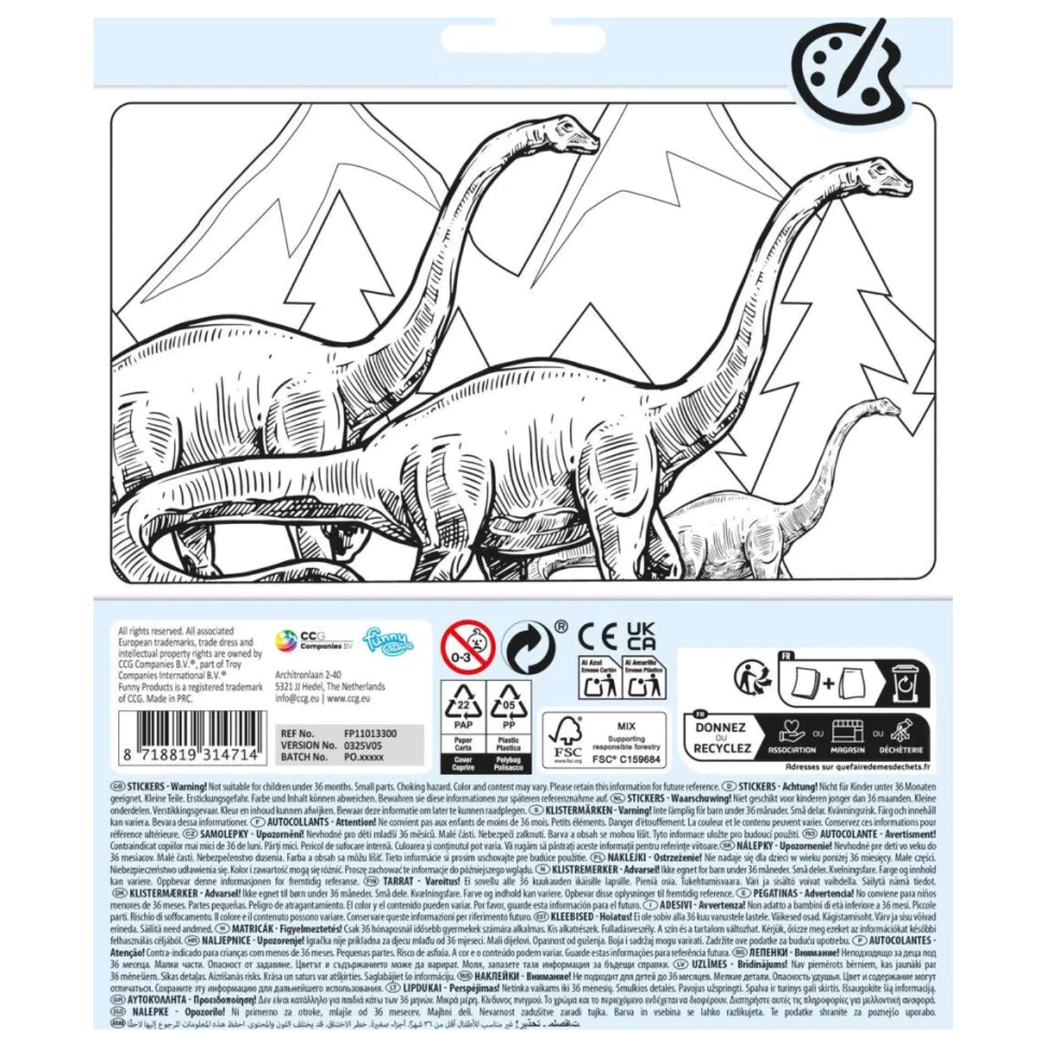 Dinosaur Roarsome Sticker product photo