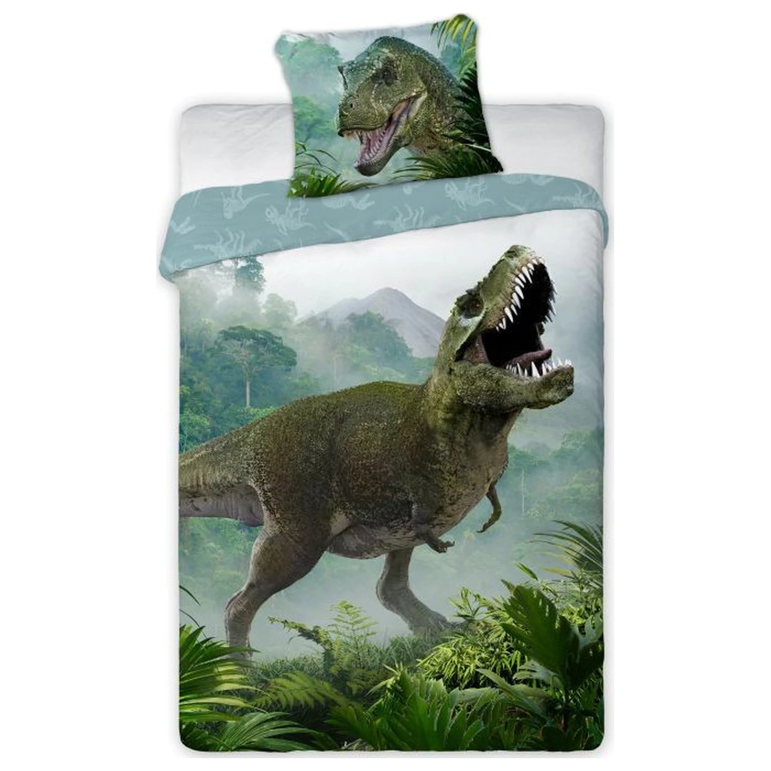 Dinosaur T-Rex Forest Duvet Cover product photo