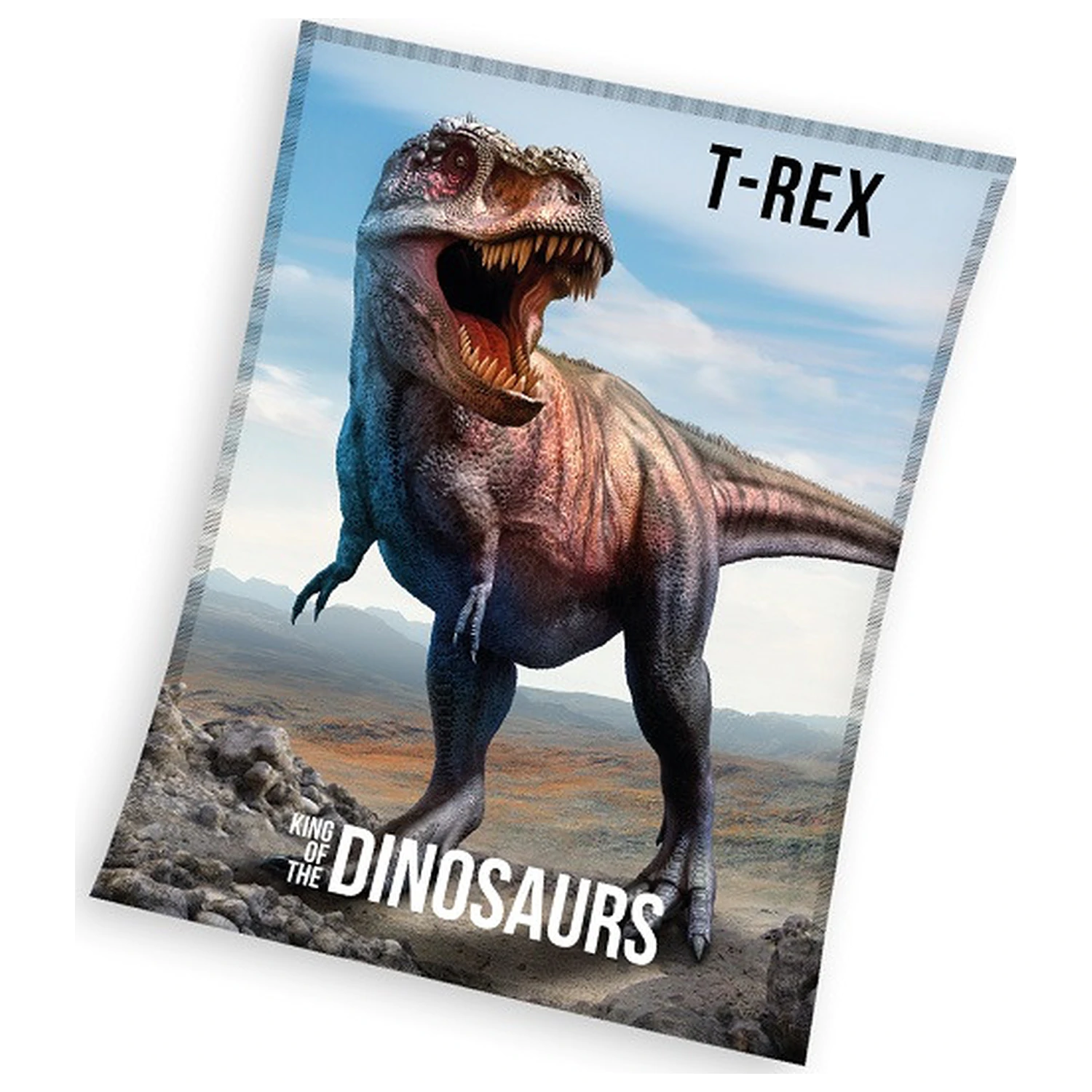 Dinosaur T-Rex Fleece Blanket product photo