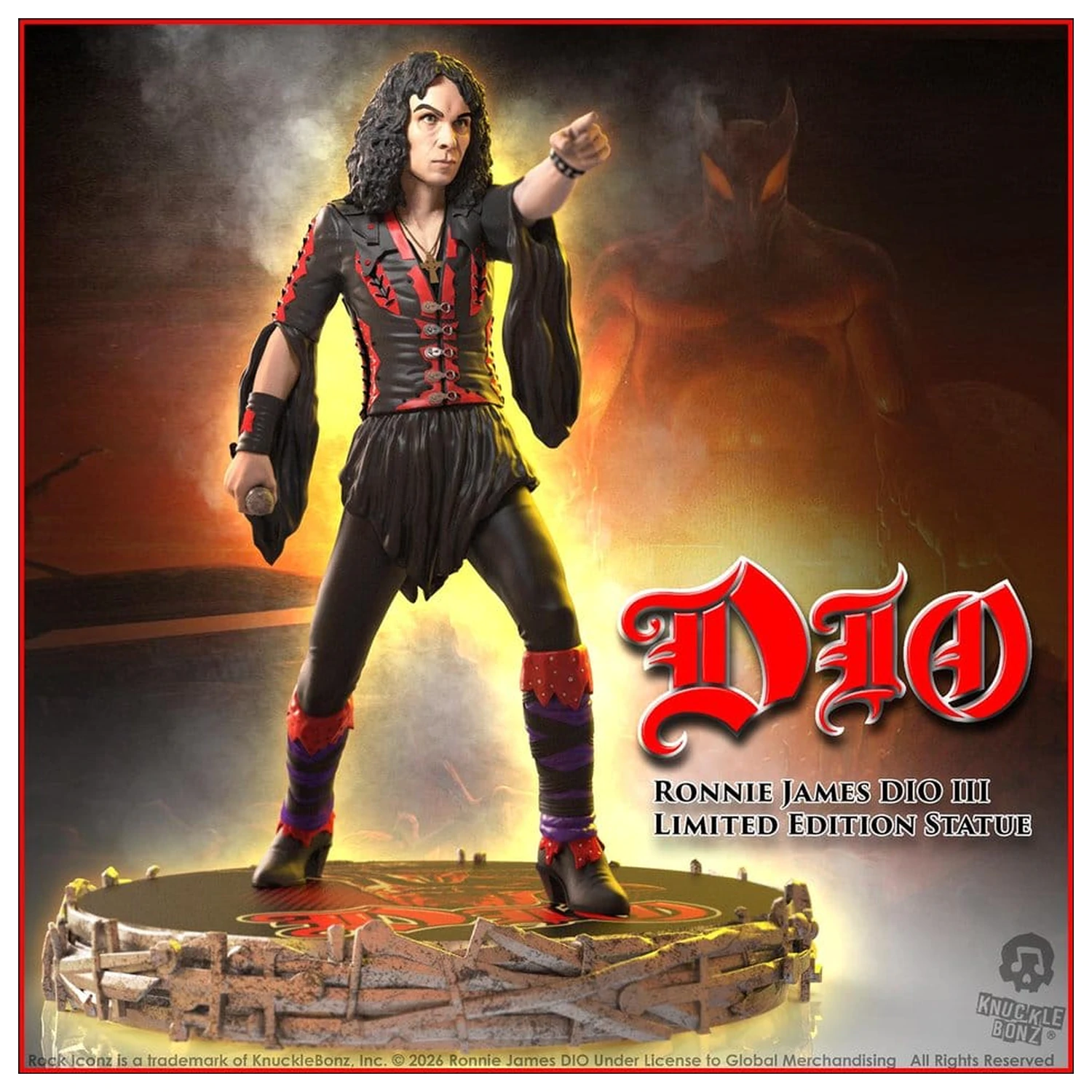 Dio Rock Iconz Statue Ronnie James Dio III 18 cm product photo