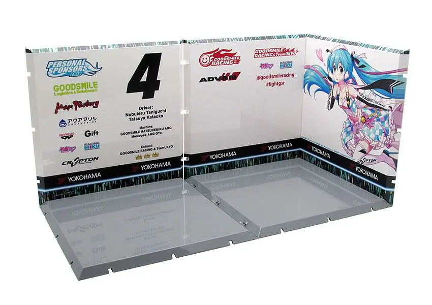Dioramansion 150 Decorative Parts for Nendoroid and Figma Figures Racing Miku 2019 (Pit A) product photo
