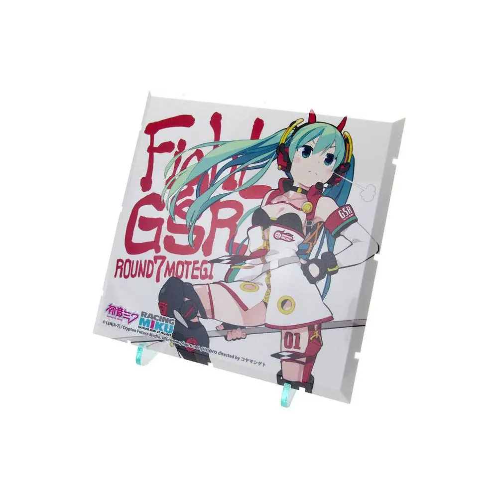 Dioramansion 150 Decorative Parts Racing Miku 2020 Pit Optional Panel Rd.7 MOTEGI product photo