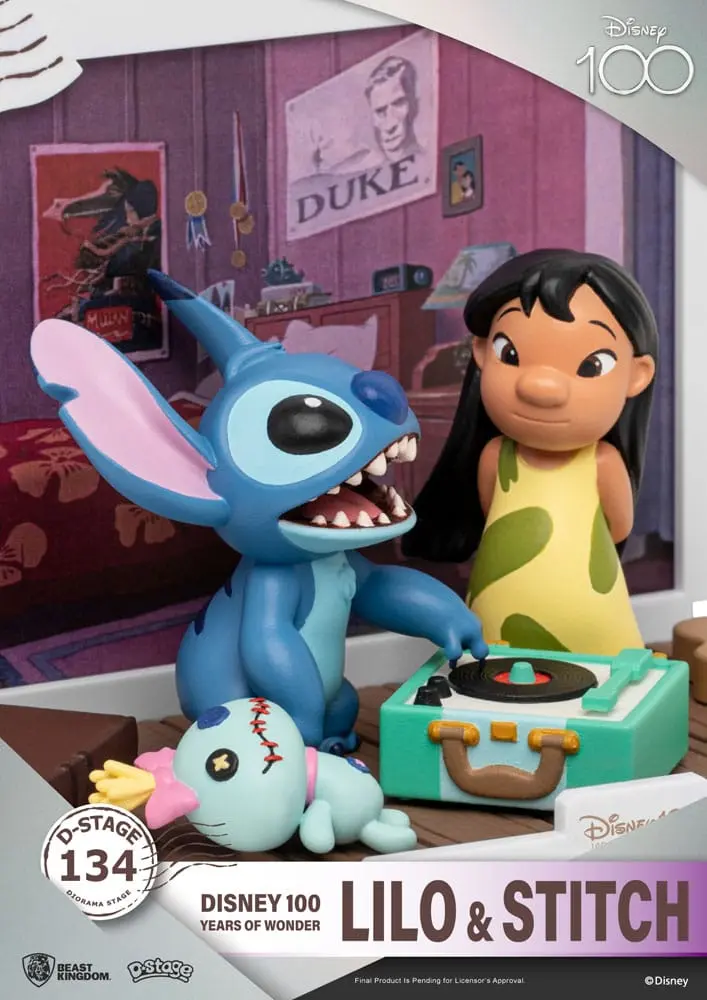 Disney 100 Years of Wonder D-Stage PVC Diorama Lilo &amp; Stitch 10 cm product photo